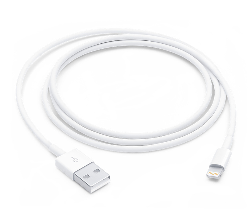 Кабель Apple Lightning / USB 1 м, белый