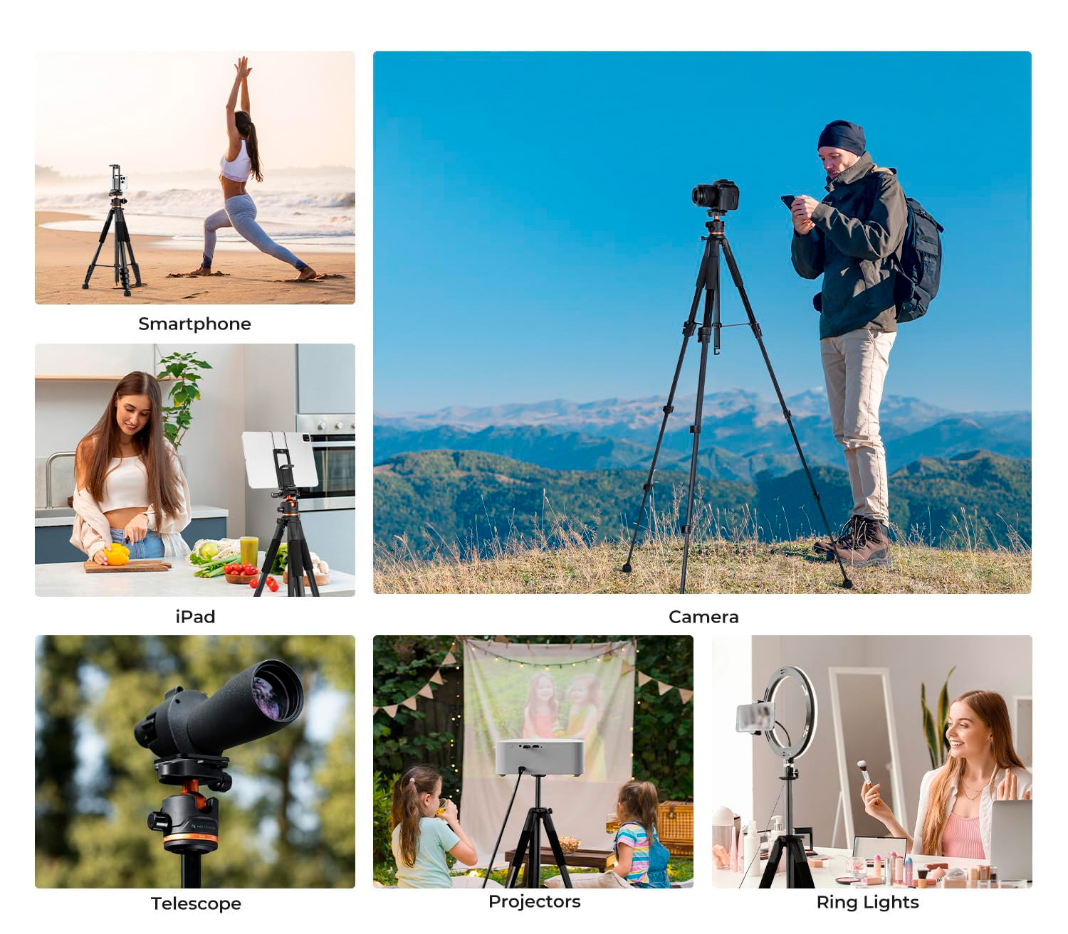 Штатив K&F Concept S255A3 с шаровой головой BH-36