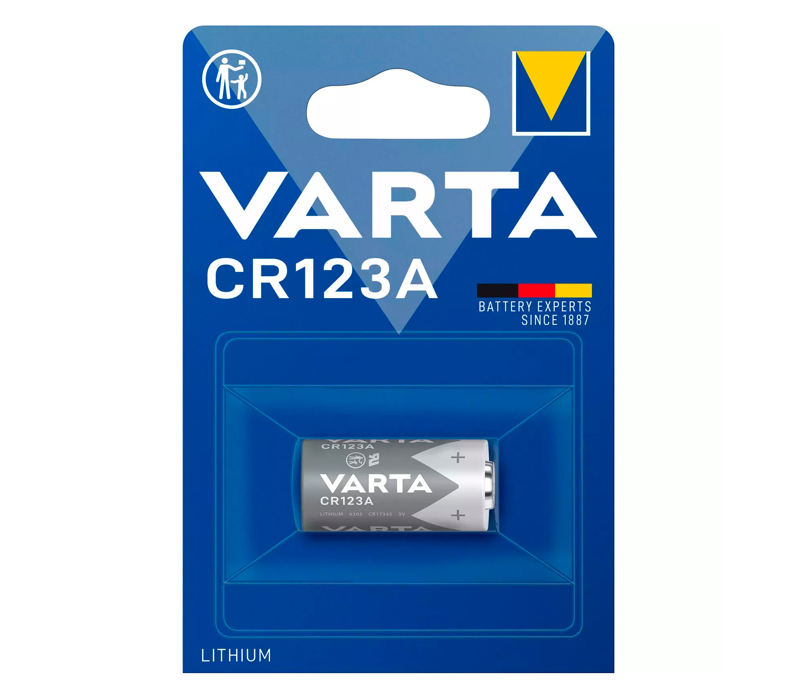 Батарейка Varta CR123A Lithium 3V, 1 шт.
