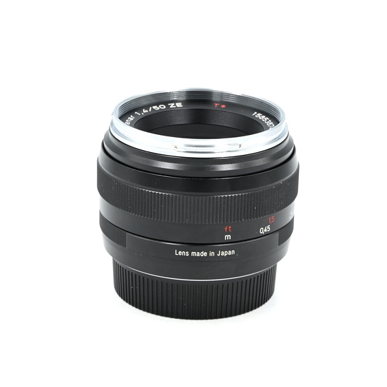 Объектив Zeiss Planar T* 50mm f/1.4 ZE, Canon EF (состояние 5) (б/у)