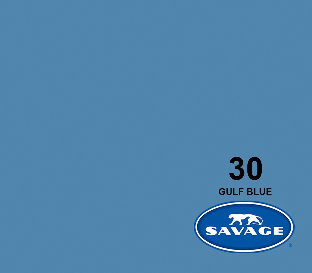 Фон Savage SA 30-12 Gulf Blue, бумажный, 2.72x11 м, синий