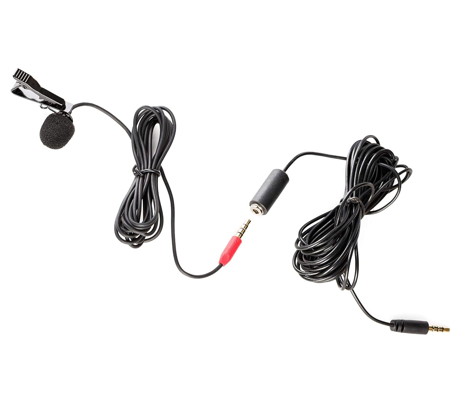 Микрофон Saramonic SR-LMX1+, петличный, 3.5 мм TRRS, с удлинителем 4 м