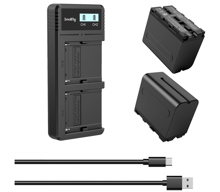 Аккумуляторы SmallRig NP-F970 с зарядным устройством (3823)