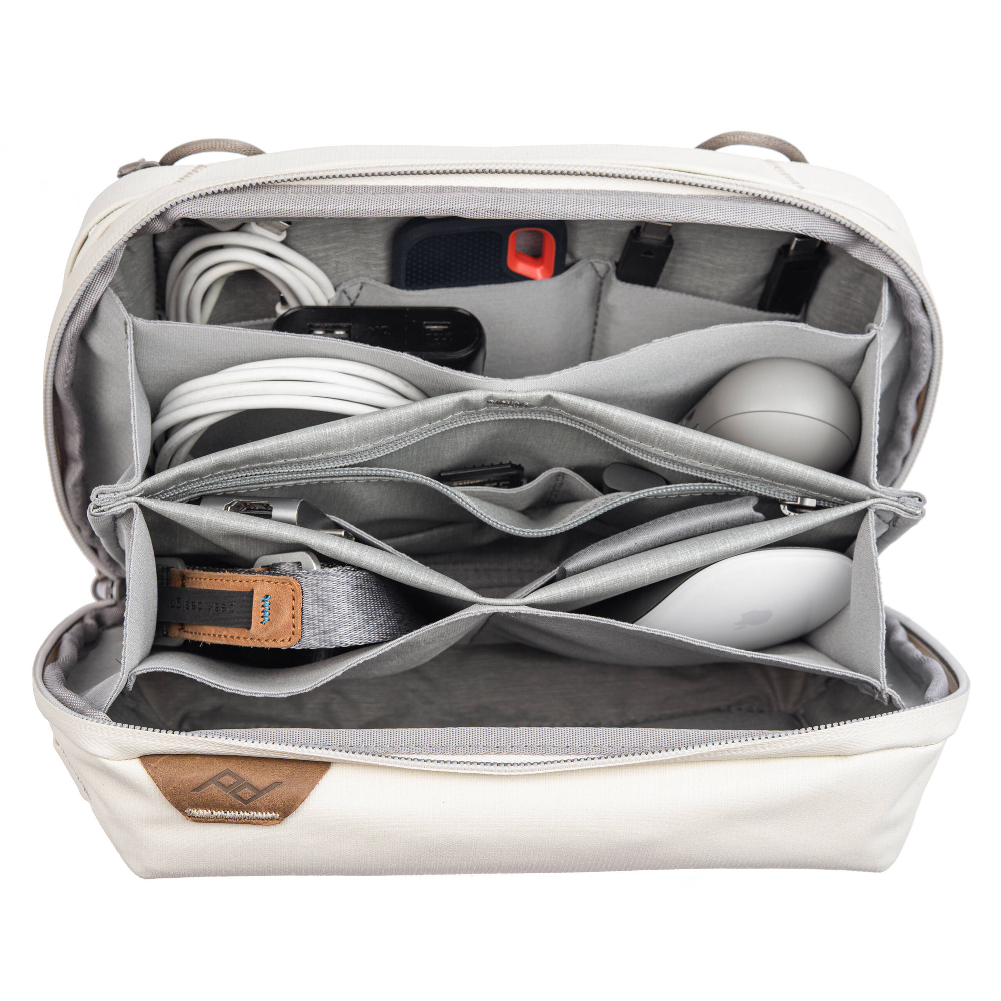 Чехол-органайзер Peak Design Tech Pouch v3, цвет Bone, белый