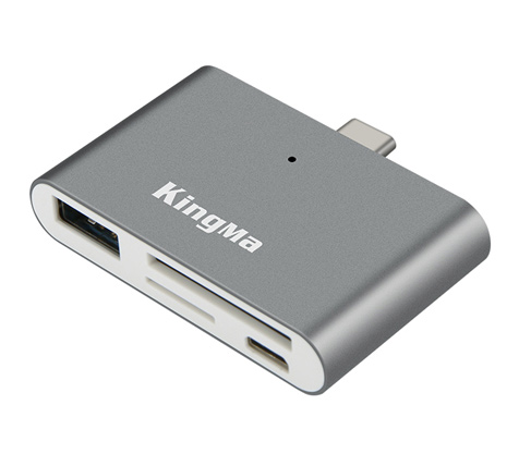 Карт-ридер Kingma BMU008, 3 в 1: SD + microSD + USB-A