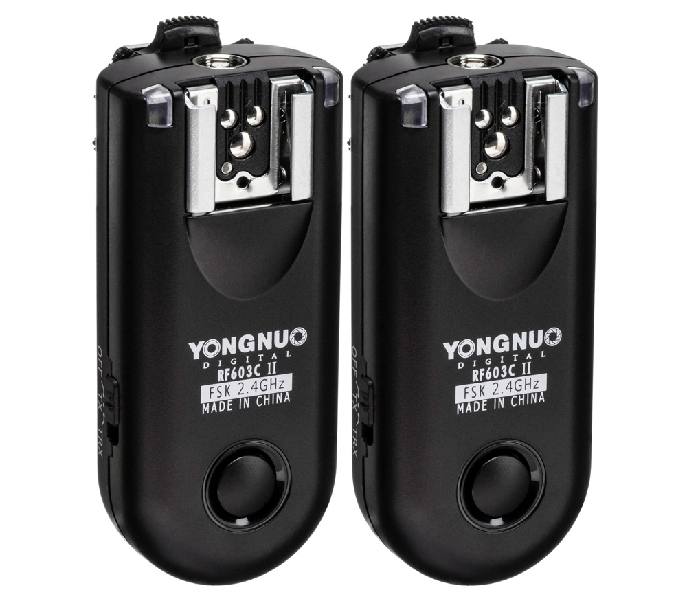 Трансивер + пульт ДУ Yongnuo RF603C II C3 для Canon, 1 пара