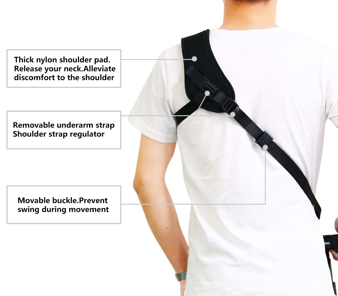 Плечевой ремень Puluz PU6011 Camera Strap, черный