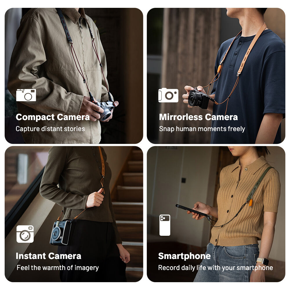 Ремень плечевой PGYTECH Camera Strap Slim Vintage, цвет Midnight Black