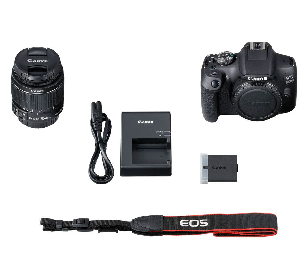 Зеркальный фотоаппарат Canon EOS 2000D Kit EF-S 18-55mm IS II