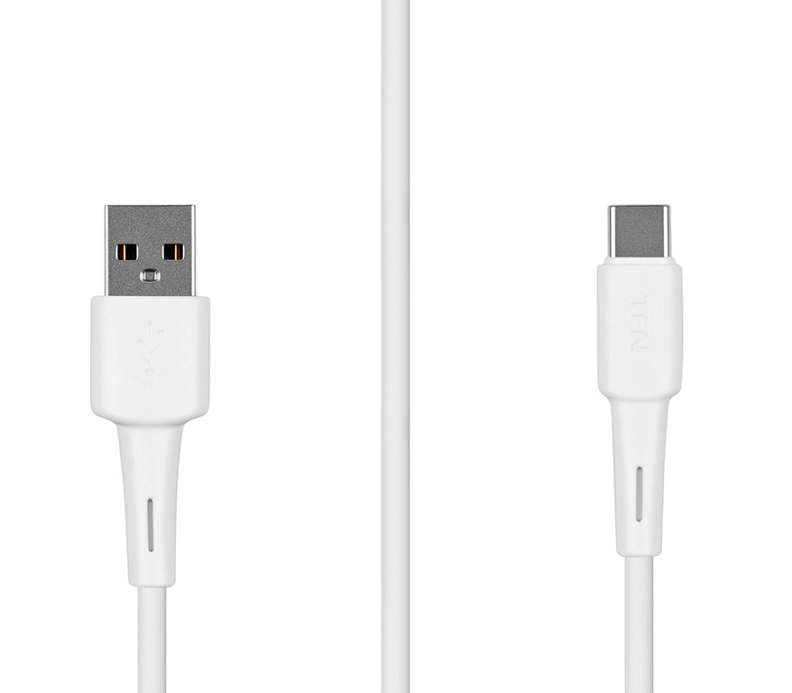 Кабель TFN USB-A / USB-C, ПВХ, 1 м, белый