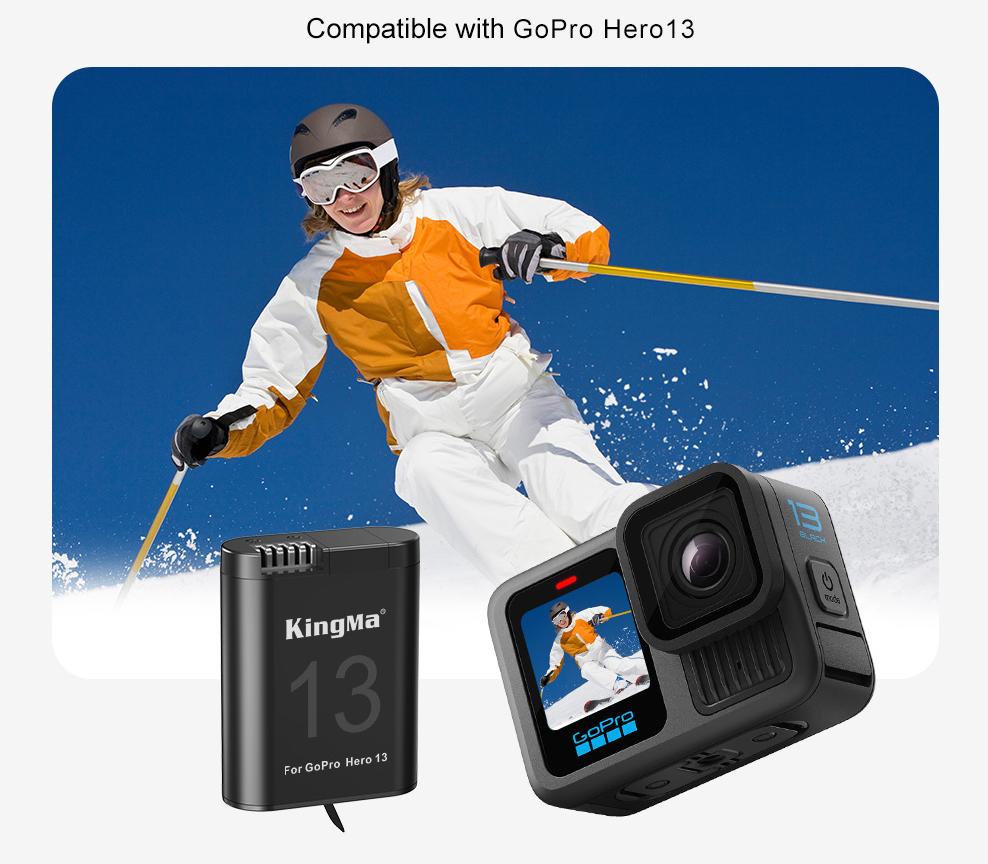 Аккумулятор Kingma для GoPro HERO 13, 1900 мАч