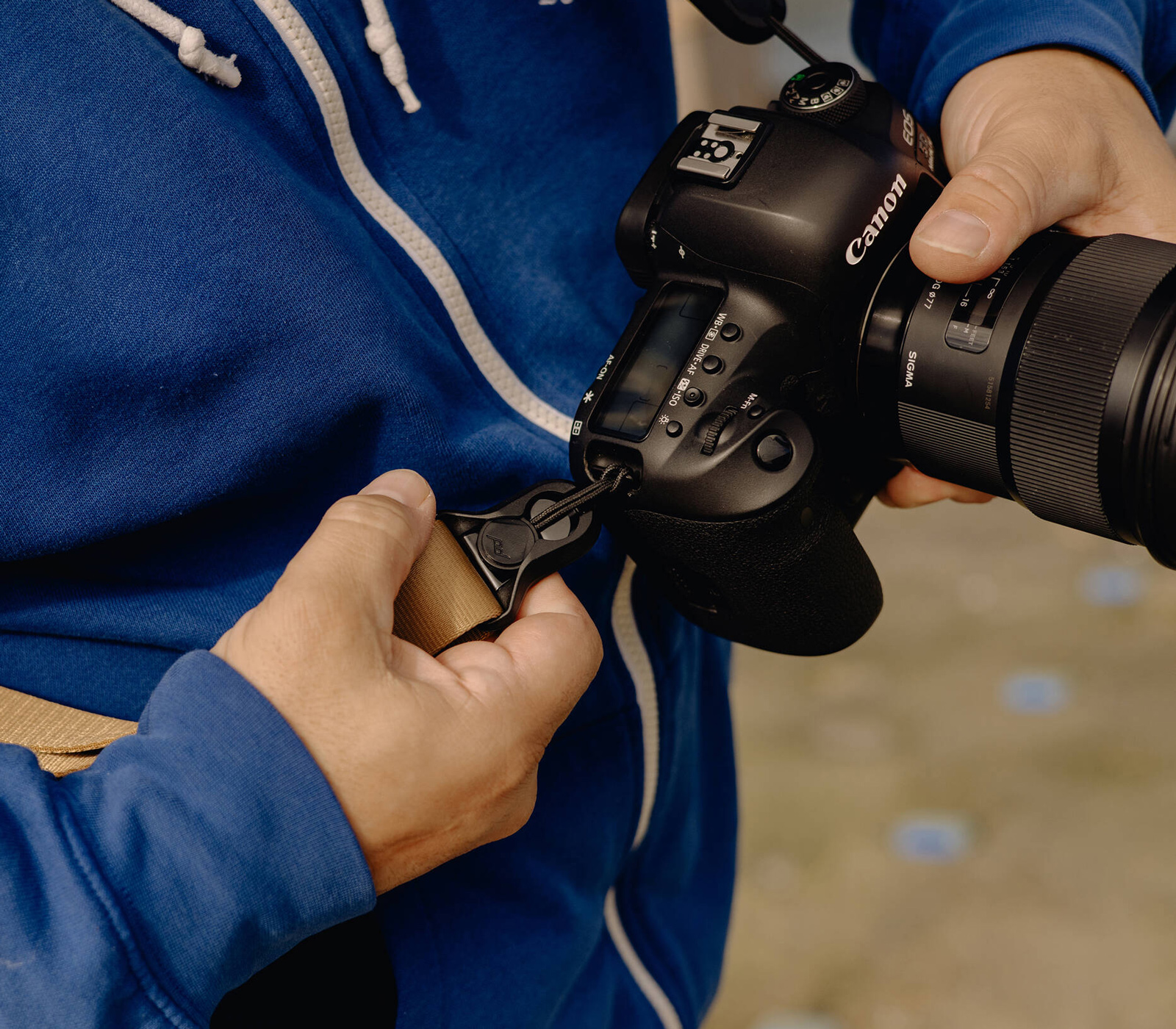 Ремень Peak Design Camera Strap Slide Lite, коричневый (Coyote) (уцененный)