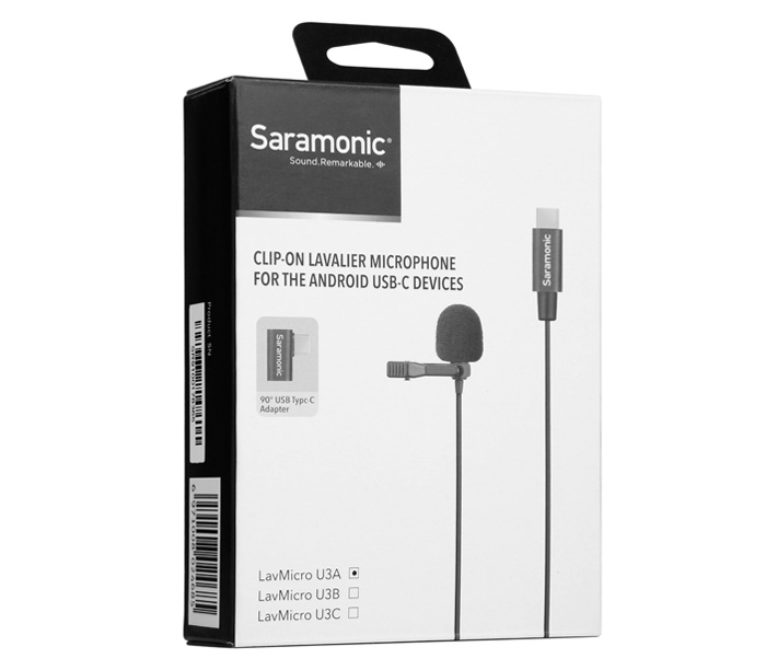 Микрофон Saramonic LavMicro U3A, петличный, с кабелем 2 м, USB-C