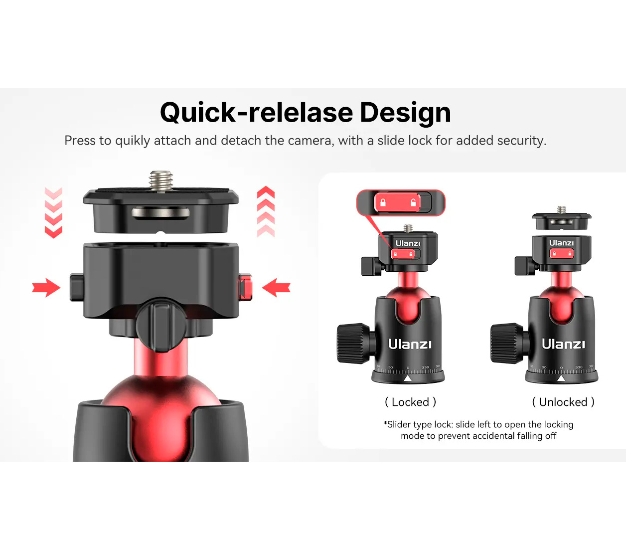 Штатив Ulanzi TT31 Claw Quick Release Camera Tripod с шаровой головой (уцененный)