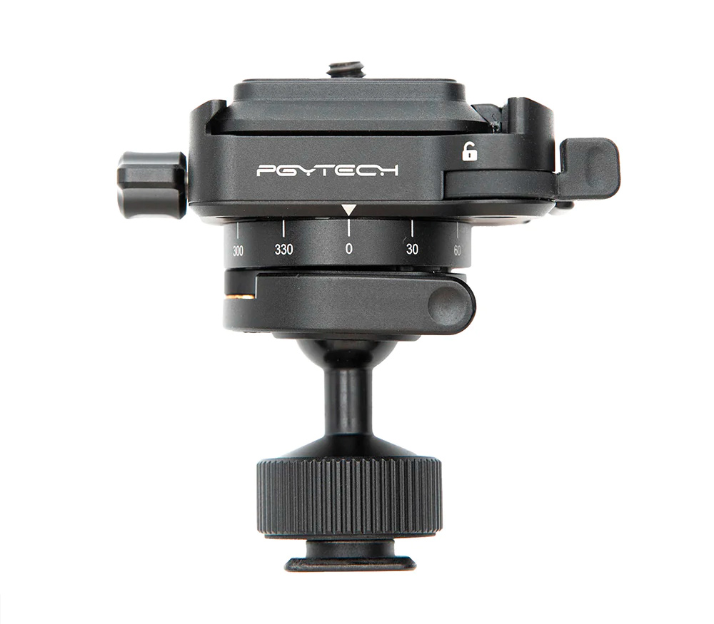 Шаровая головка PGYTECH Snaplock Mini Reverse Ball Head, в башмак / на винт 1/4"
