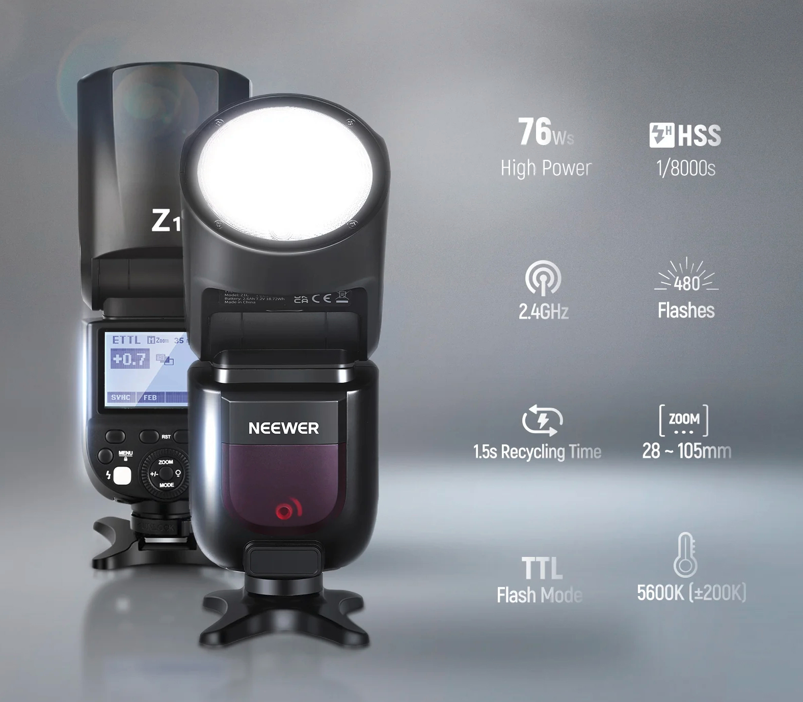 Вспышка Neewer Z1-C TTL для Canon