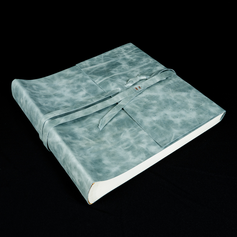 Фотоальбом Florentia Imilia 30x30см, 100 страниц, нат. кожа, зелёный