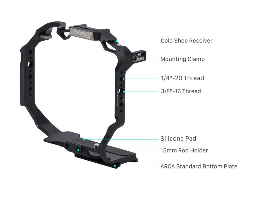 Клетка Tilta Camera Cage Basic Kit для Canon R3, черная