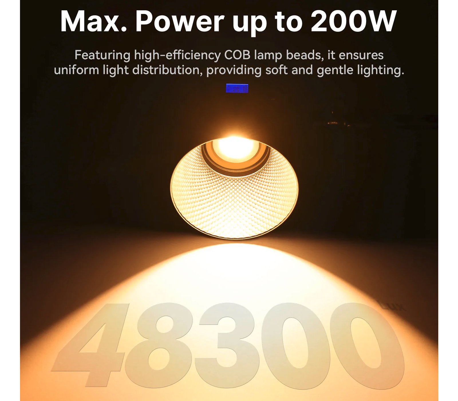 Осветитель Ulanzi V-200Bi Video Light, 2700-6500К, 200 Вт, V-Mount