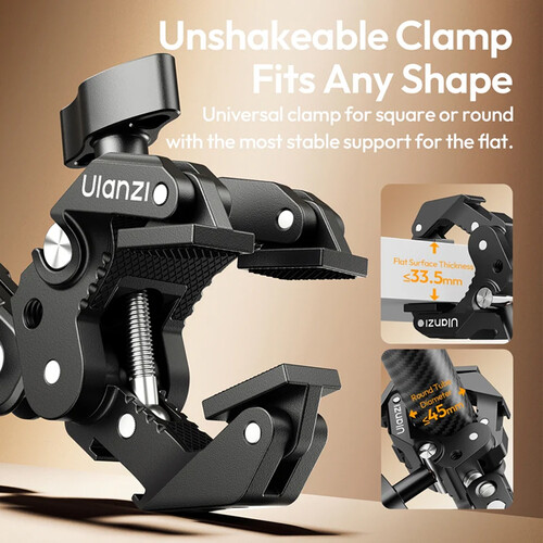 Зажим Ulanzi CO78 Super Clamp Kit, винт 1/4", до 1 кг