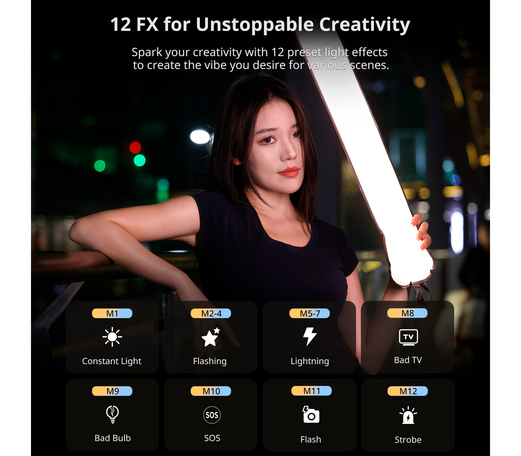 Осветитель Ulanzi UA20 20W Column Light, надувной, 2700-6500К, 20 Вт