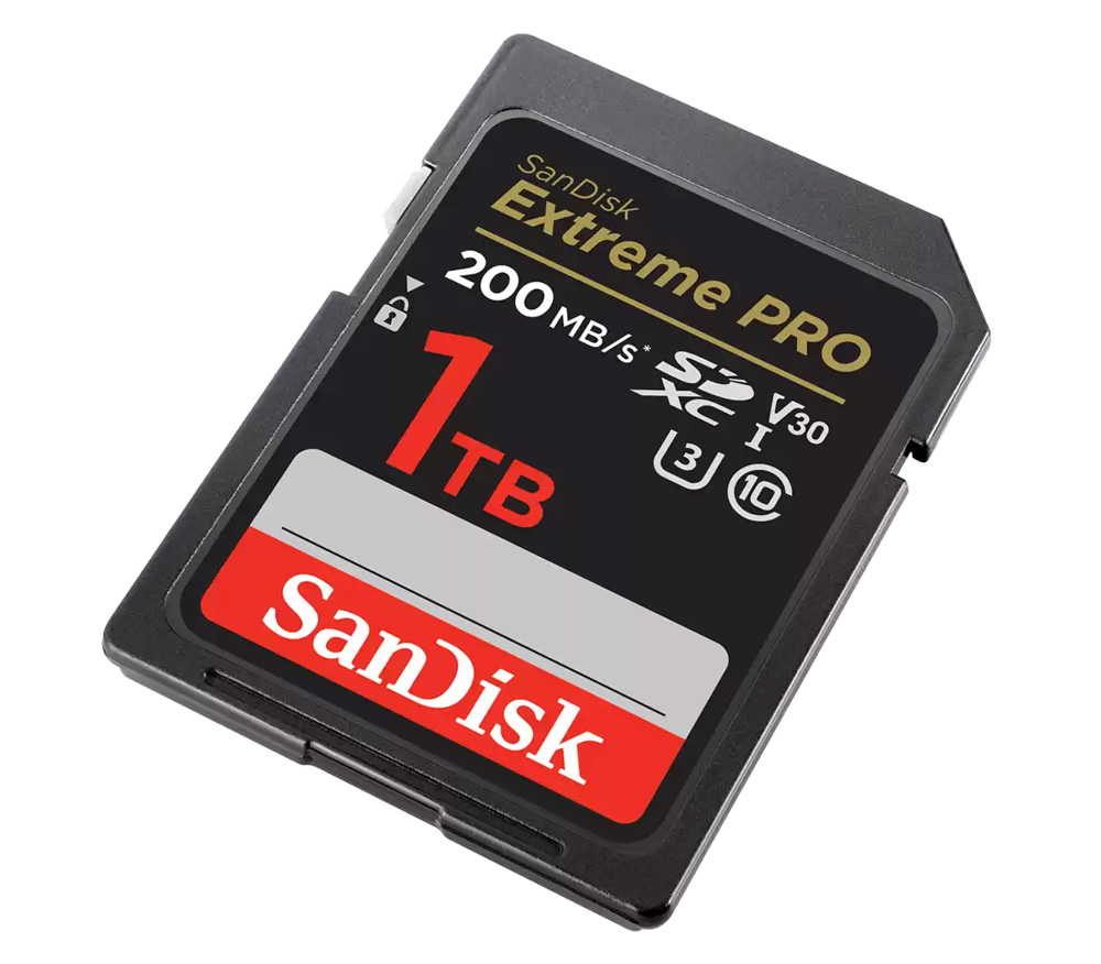 Карта памяти SanDisk SDXC 1TB Extreme Pro UHS-I V30 U3 200/140 Mb/s