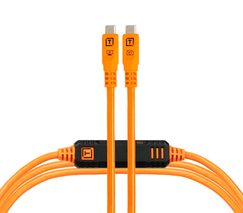 Кабель Tether Tools TetherPro Optima 10G Orange, USB-C / USB-C, длина 4.6 м
