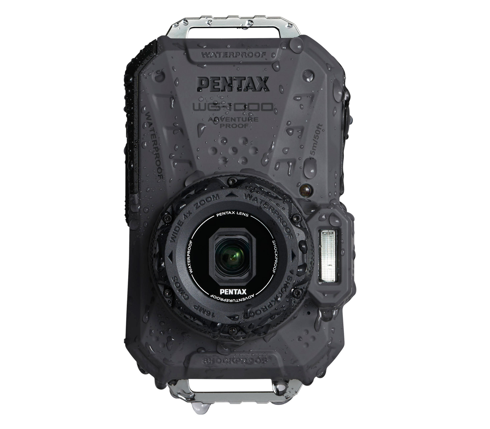 Компактный фотоаппарат Pentax WG-1000, темно-серый