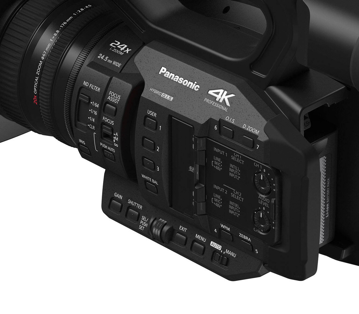 Видеокамера Panasonic AG-X20 ED (англ. меню)