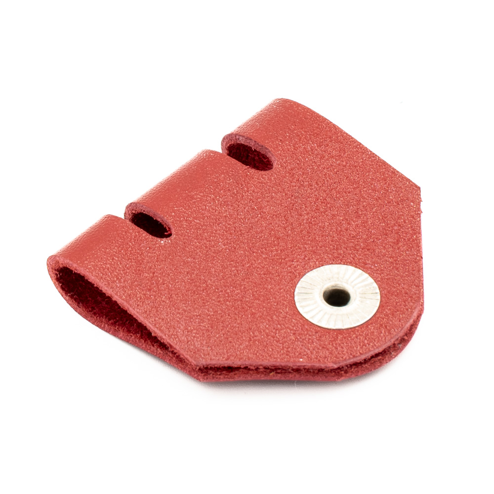 Фиксатор кабеля Kornet кожаный, красный (состояние New) (б/у)