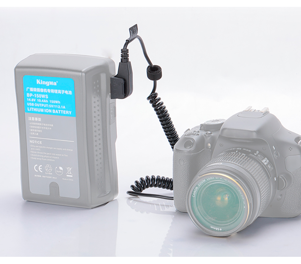 Адаптер питания Kingma DP-FZ100, D-Tap, вместо Sony NP-FZ100