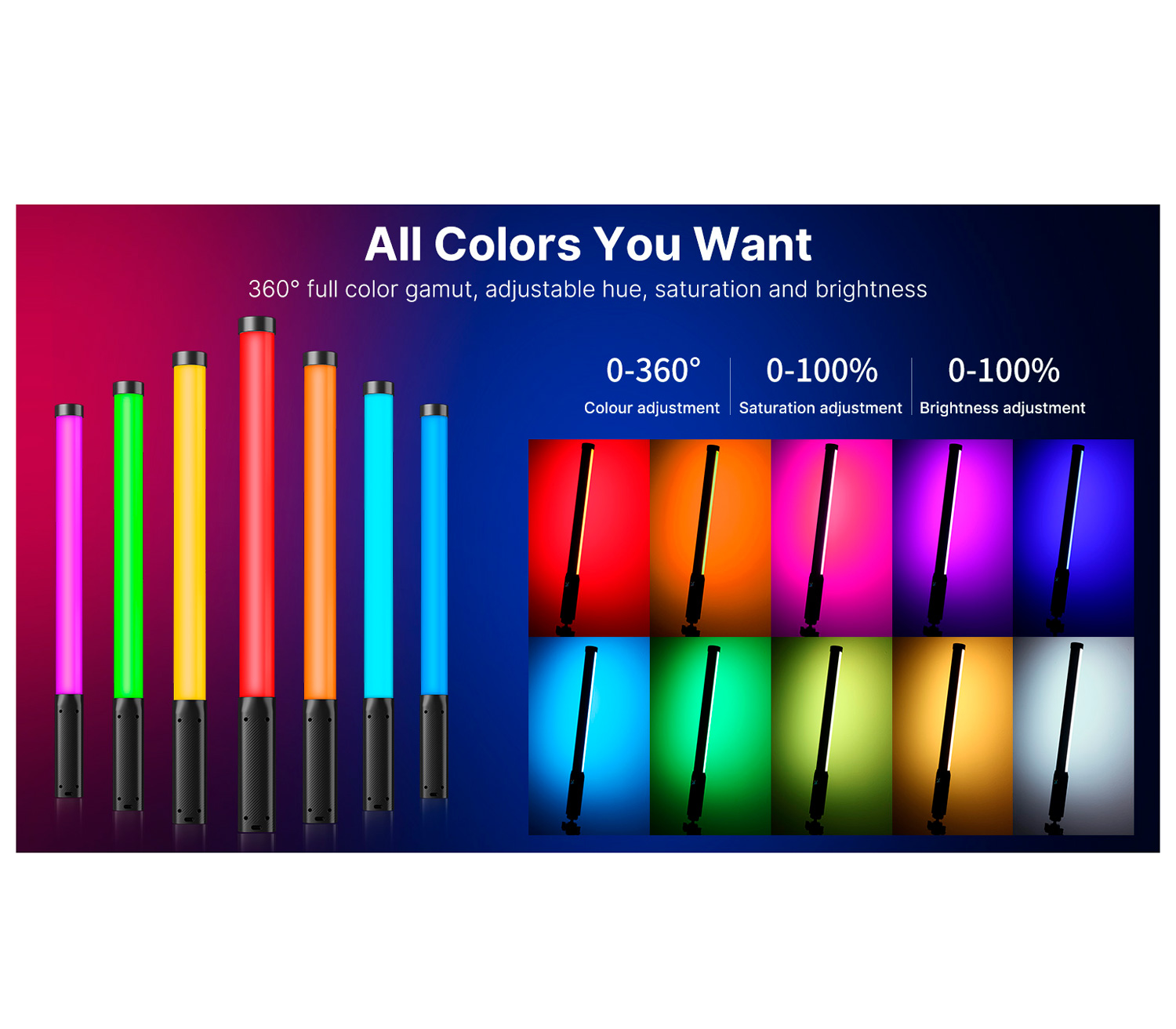 Светодиодный осветитель Ulanzi VL119 RGB, 7.5 Вт,  2500-9000K