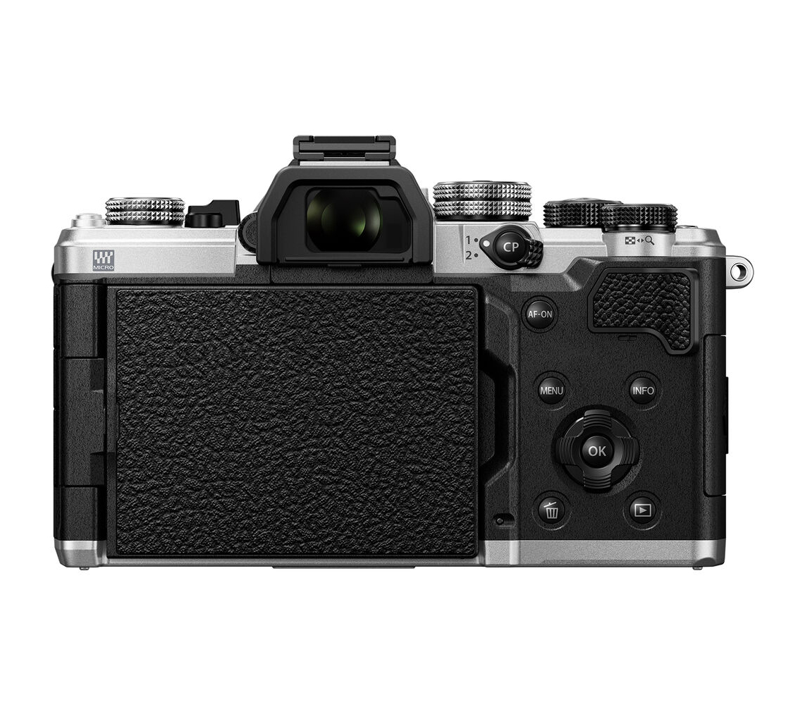 Беззеркальный фотоаппарат OM System OM-3 Kit серебристый + 12-45mm f/4.0 Pro, черный