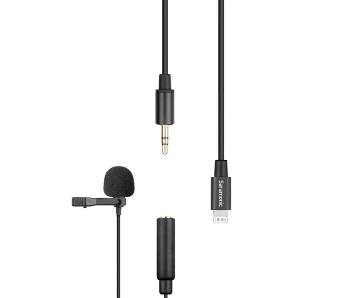 Микрофон Saramonic LavMicro U1A, петличный, 3.5 мм TRS + Lightning (уцененный)