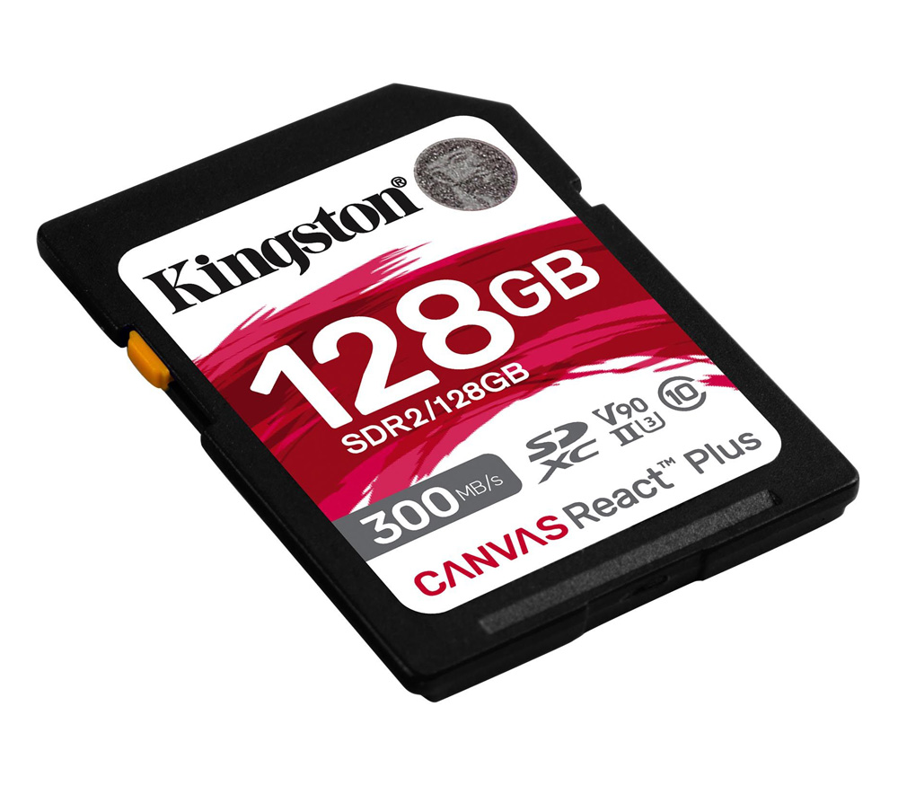 Карта памяти Kingston SDXC 128GB Canvas React Plus UHS-II V90 260/300Mb/s