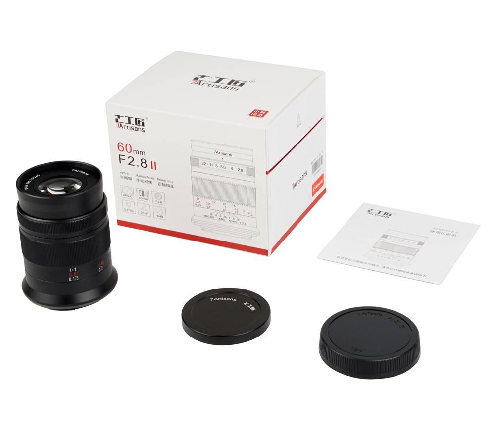 Объектив 7Artisans 60mm f/2.8 II Macro Sony E