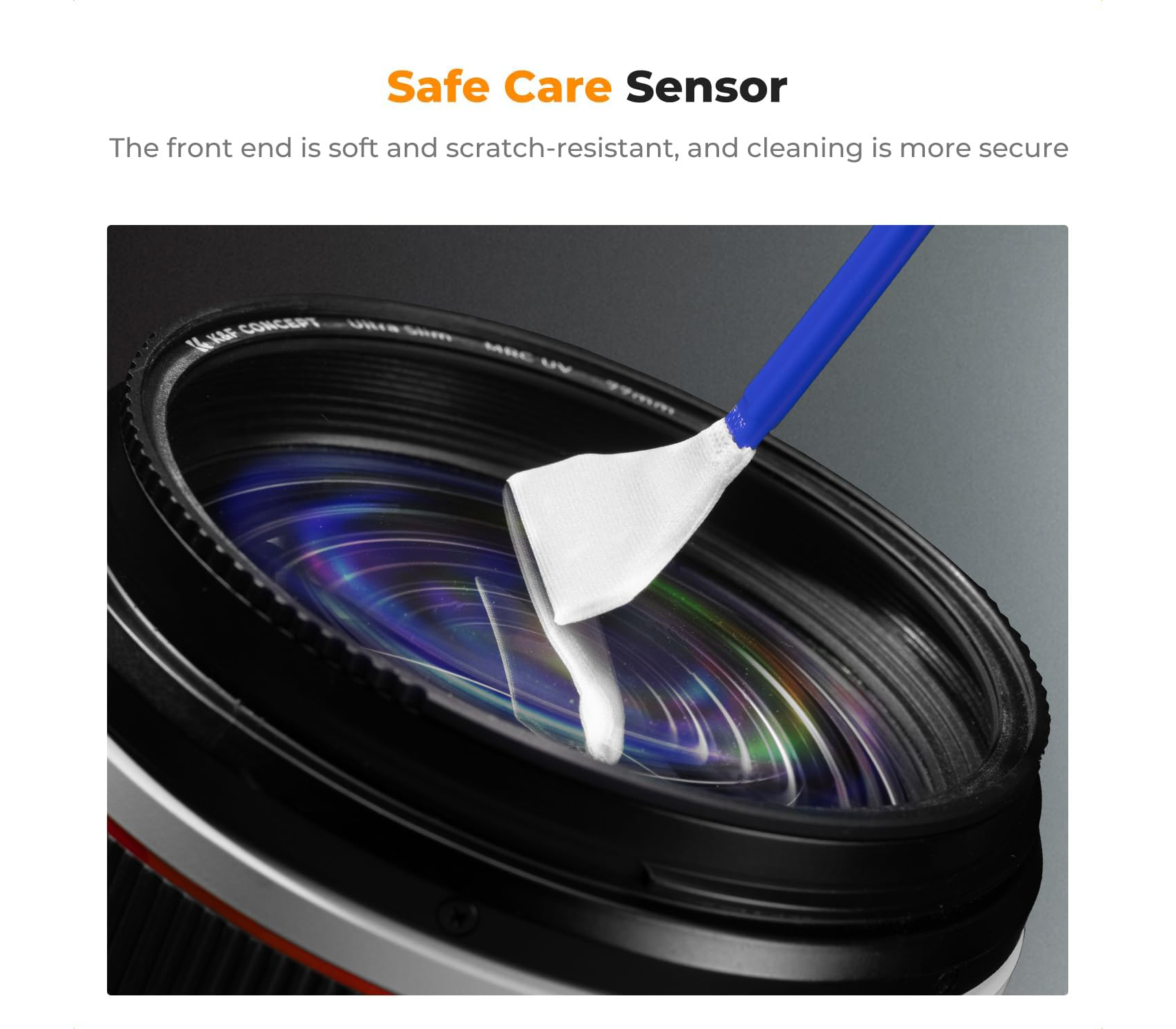 Шваброчки для чистки матриц K&F Concept 1617, для Full Frame камер (10 шт, жидкость)