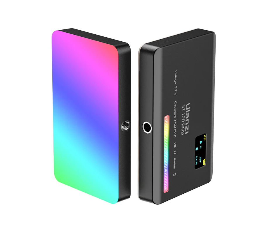 Осветитель Ulanzi VL120 RGB, 5 Вт, 2500-9000К, белый