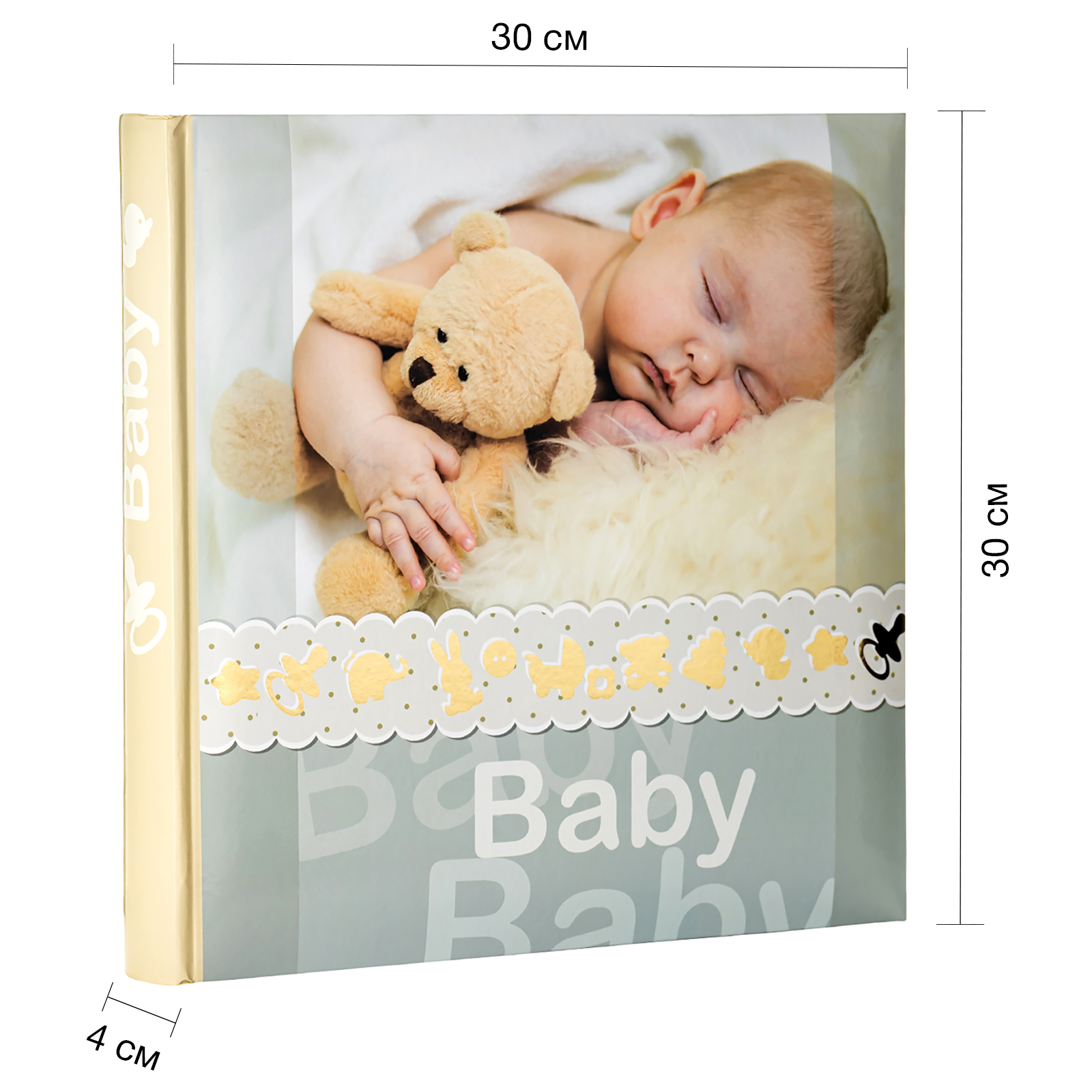 Фотоальбом Fotografia традиционный, 30х30 см, 30 листов, детский, FA-BB30 - 216