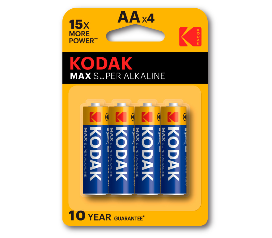 Батарейки Kodak MAX AA LR06-4BL [KAA-4], 4 шт.
