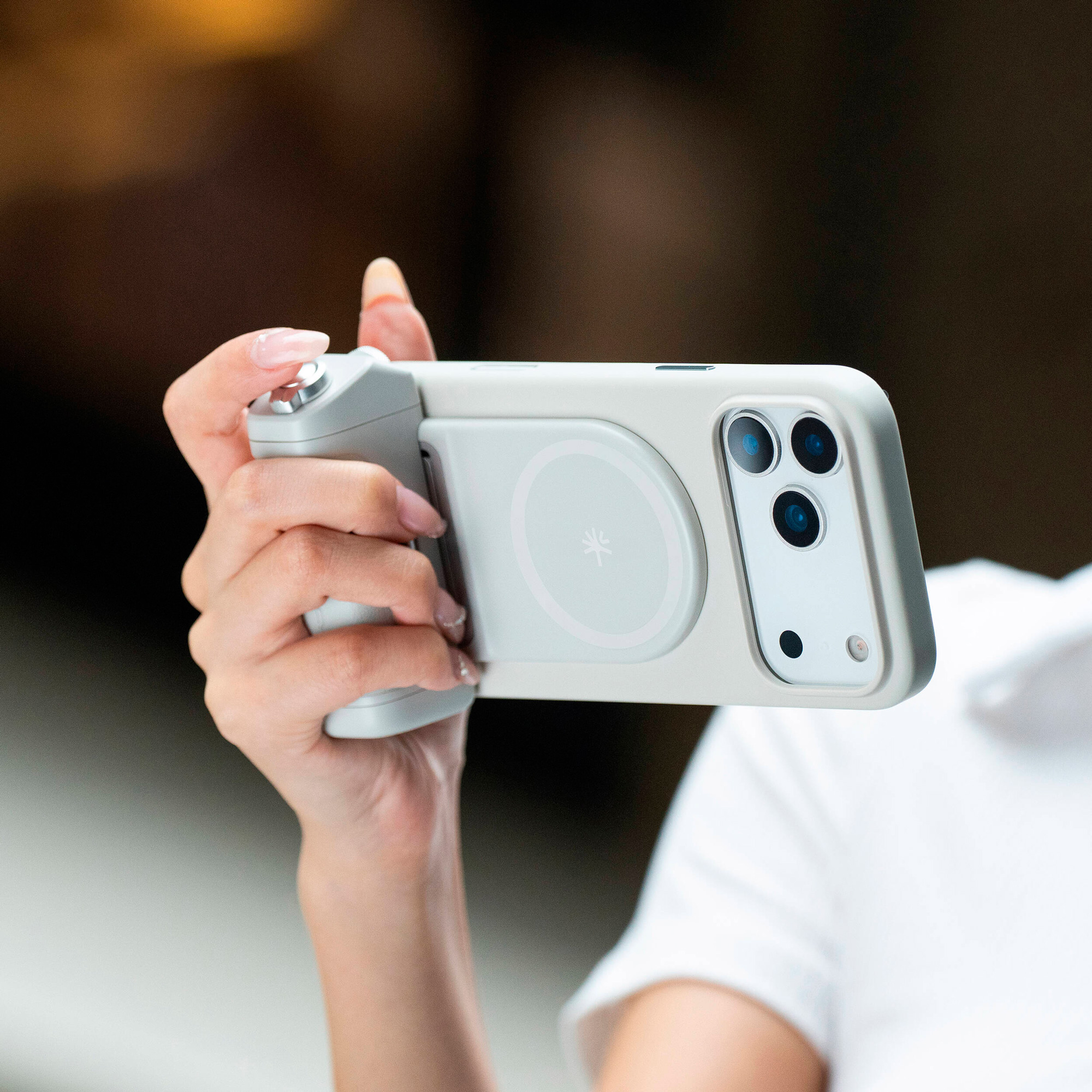 Рукоятка для смартфона PGYTECH MagCam 2 Phone Grip Misty Gray, MagSafe