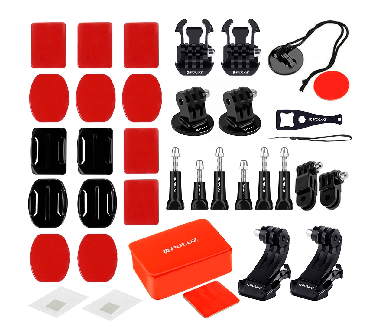 Комплект аксессуаров Puluz PKT26 Accessories Combo Kit 53 в 1 для экшн-камер, в кейсе