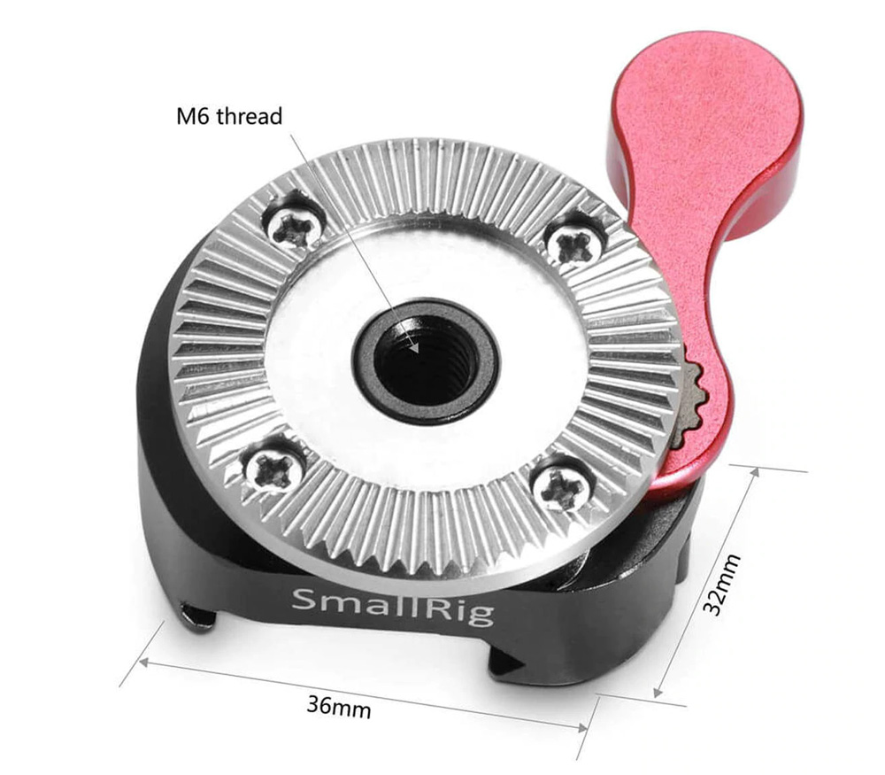 Адаптер SmallRig 2046B, планка НАТО на розетку Arri M6