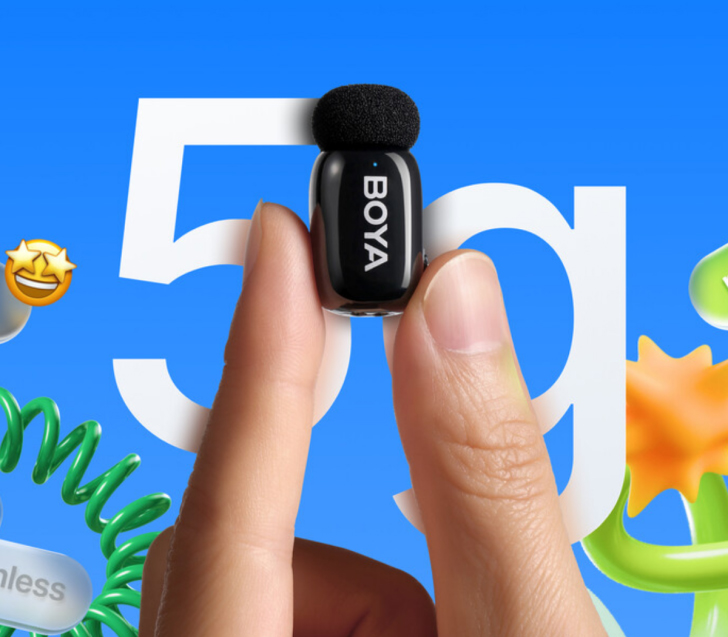 Беспроводная система Boya Mini-12, 2.4 ГГц, TX+TX+RX+RX, USB-C, Lightning, кейс (уцененный)