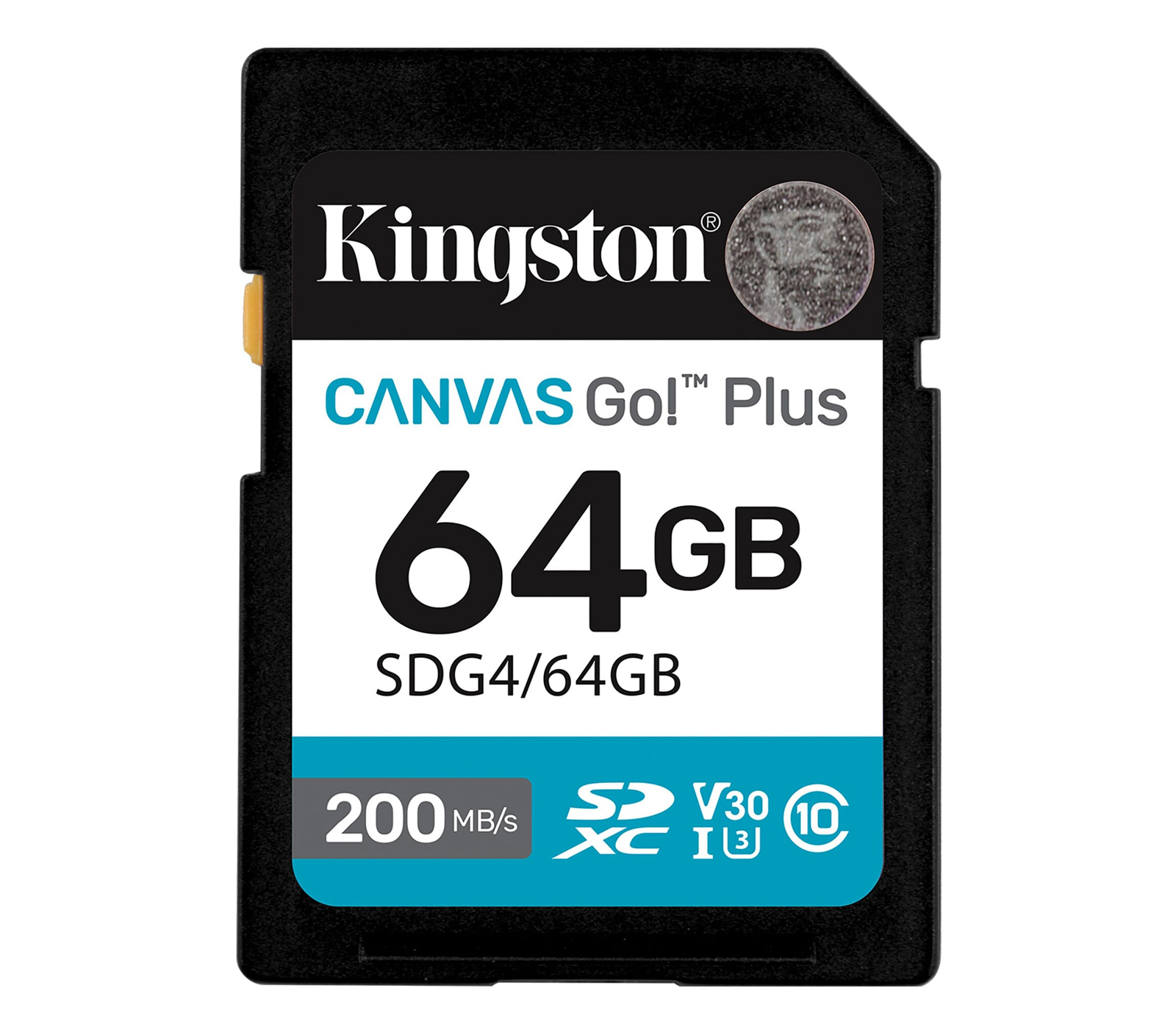 Карта памяти Kingston SDXC 64GB Canvas Go! Plus G4 UHS-I U3 V30 200Mb/s