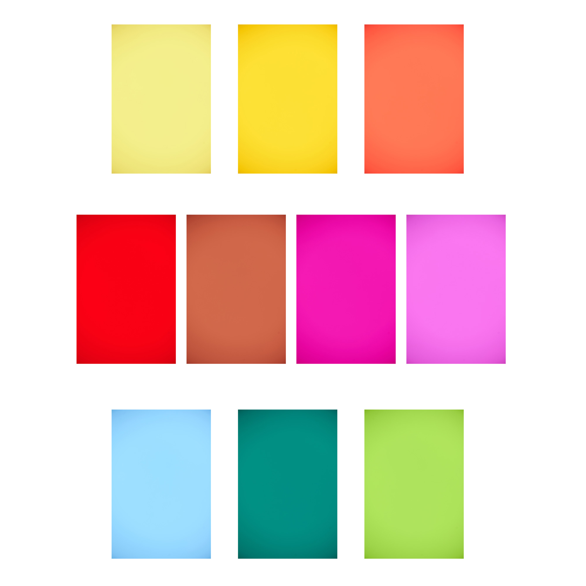 Набор гелевых светофильтров primary color 20x20 см, 10 дополнительных цветов