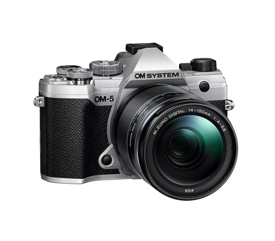 Беззеркальный фотоаппарат OM System OM-5 Kit 14‐150mm f/4‐5.6 II, серебристый