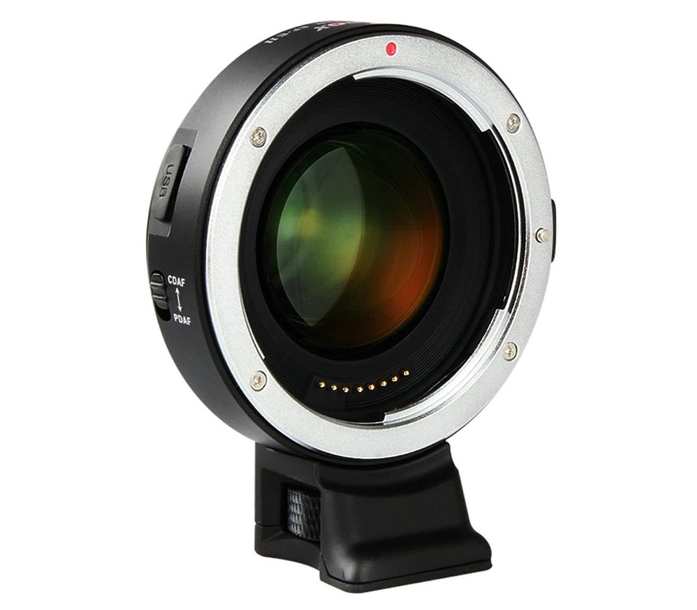 Адаптер Viltrox EF-EII,  для объективов Canon EF на камеры Sony E, увеличение 0.71х