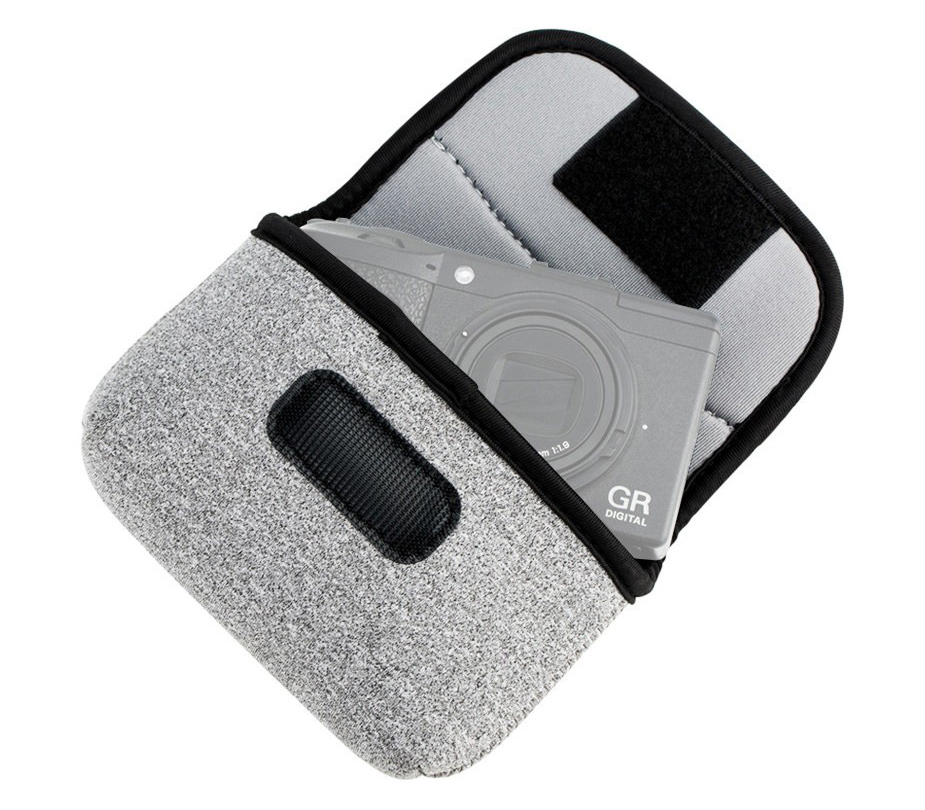 Чехол для компактной камеры JJC OC-R1BG с двумя карманами, неопрен, серый