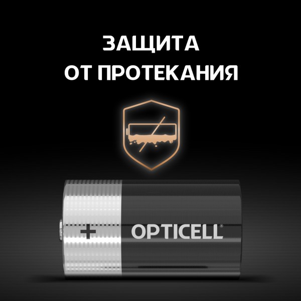 Батарейки Opticell D/LR 20 Basic, 2 шт.